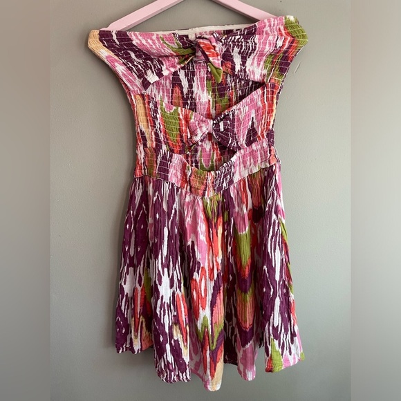 Anthropologie Pink and Purple Textured Dress - Picture 8 of 9